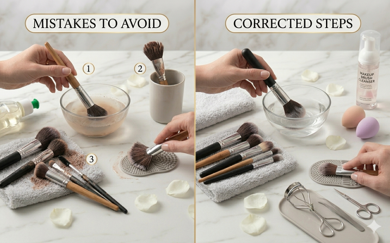 Common Mistakes To Avoid When Cleaning Makeup Brushes