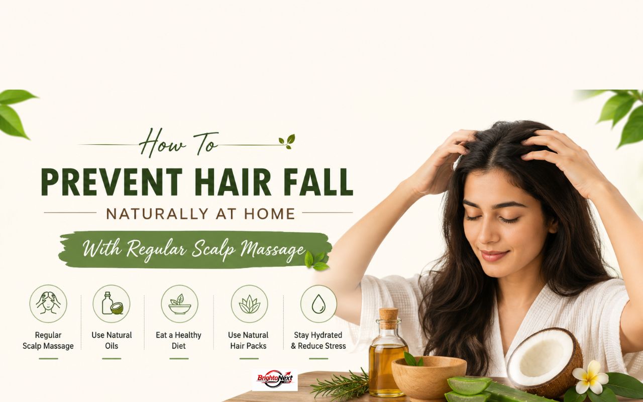 How To Prevent Hair Fall Naturally At Home With Regular Scalp Massage